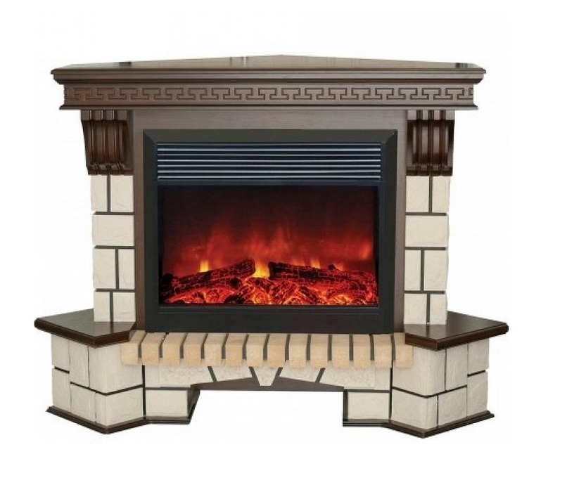 Real-Flame STONE NEW CORNER 26/HL угловой широкий портал