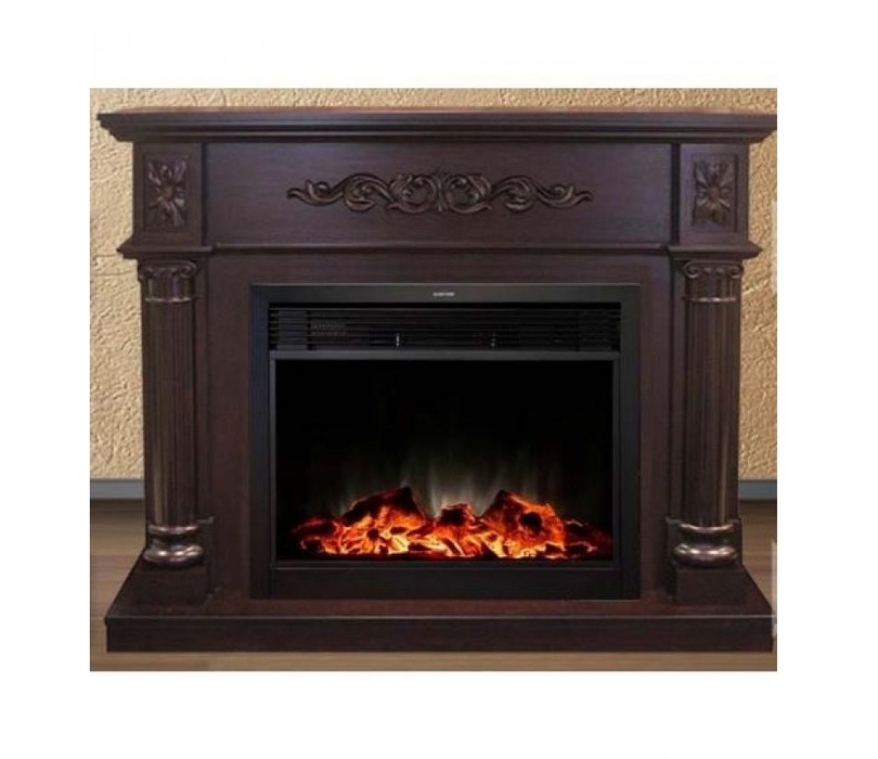 Real-Flame Silvia 26 AO с очагом Moonblaze lux BL/Br напольный прочный электрический камин