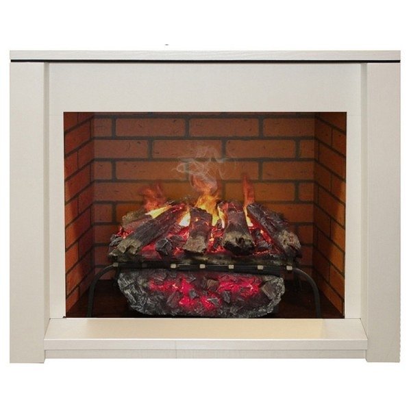 Real-Flame Skagen 26 с очагом 3D Silva log+Brick вставка 26 стильный портал с очагом