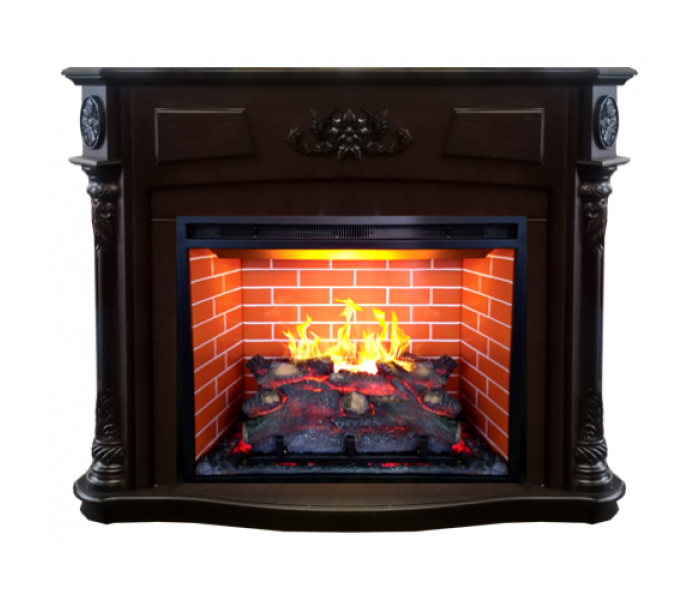 Real-Flame Sofia 26 AO с очагом 3D Leeds 26 с резьбой электрокамин с колоннами