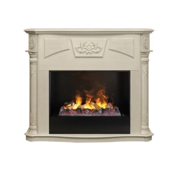 Real-Flame Sofia 26 WT Black вставка + 3D Cassette 630 электрокамин с широким очагом 3D