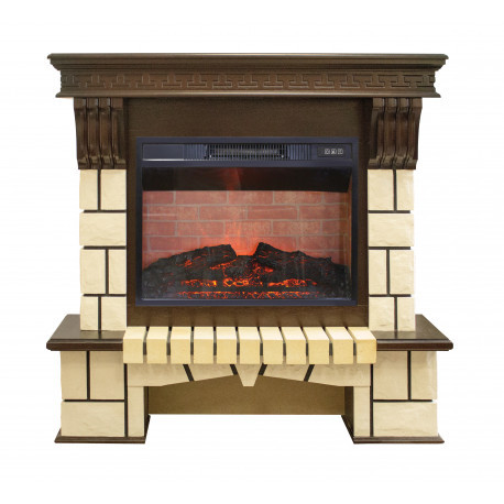 Real-Flame Stone 24 с очагом Irvine 24 электрокамин с широким очагом 2D