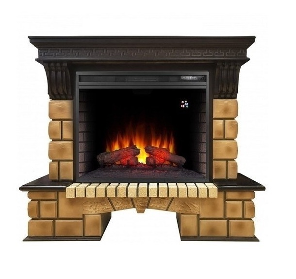 Real-Flame Stone Brick 26 широкий портал