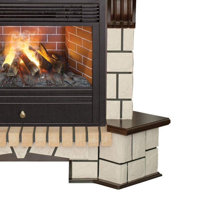 Real-Flame Stone Corner 26/HL AO с очагом 3D Novara в комнату камин с эффектом живого пламени