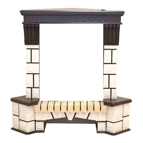 Real-Flame Stone Corner new STD/EUG/VL угловой классический портал