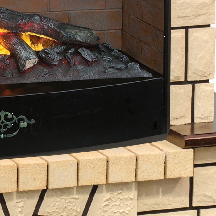 Real-Flame Stone new 33 AO с очагом 3D Firestar 33 паровой элитный электрокамин
