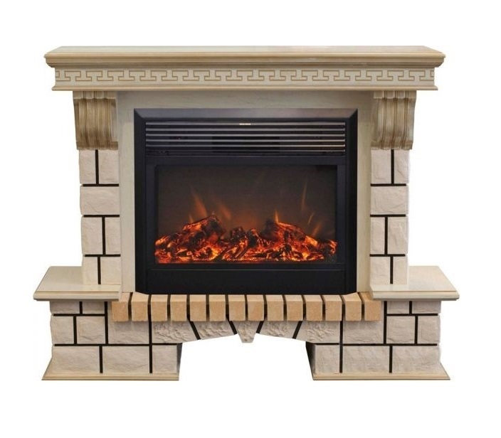 Real-Flame Stone new 26 WTG с очагом Moonblaze lux BL/Br декоративный низкий электрический камин