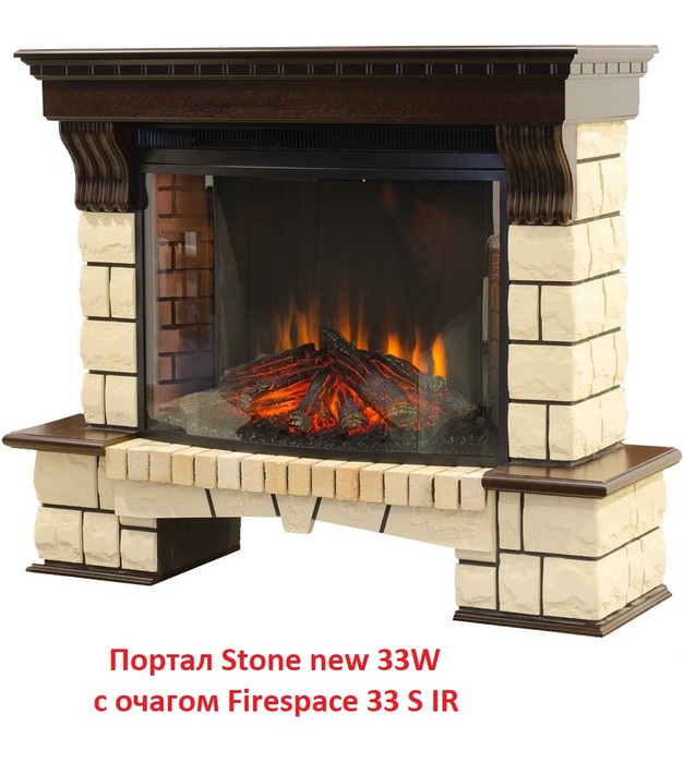 Real-Flame Stone new 33W широкий портал