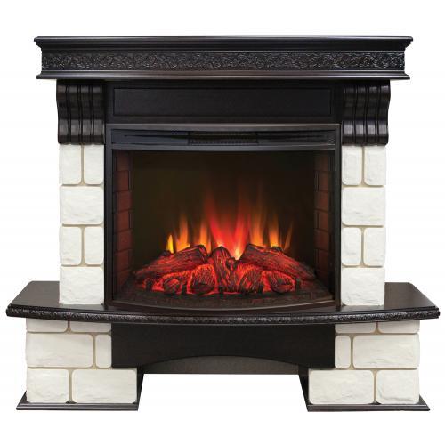 Real-Flame Vermont 25,5 с очагом Evrika 25,5 LED электрокамин с широким очагом 2D