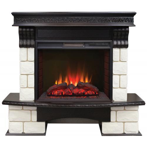 Real-Flame Vermont 25,5 с очагом Sparta 25,5 LED электрокамин с широким очагом 2D
