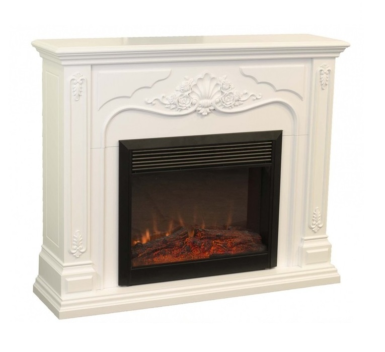 Real-Flame Victoria 26 WT с очагом Moonblaze с резными элементами электрический каминный комплект