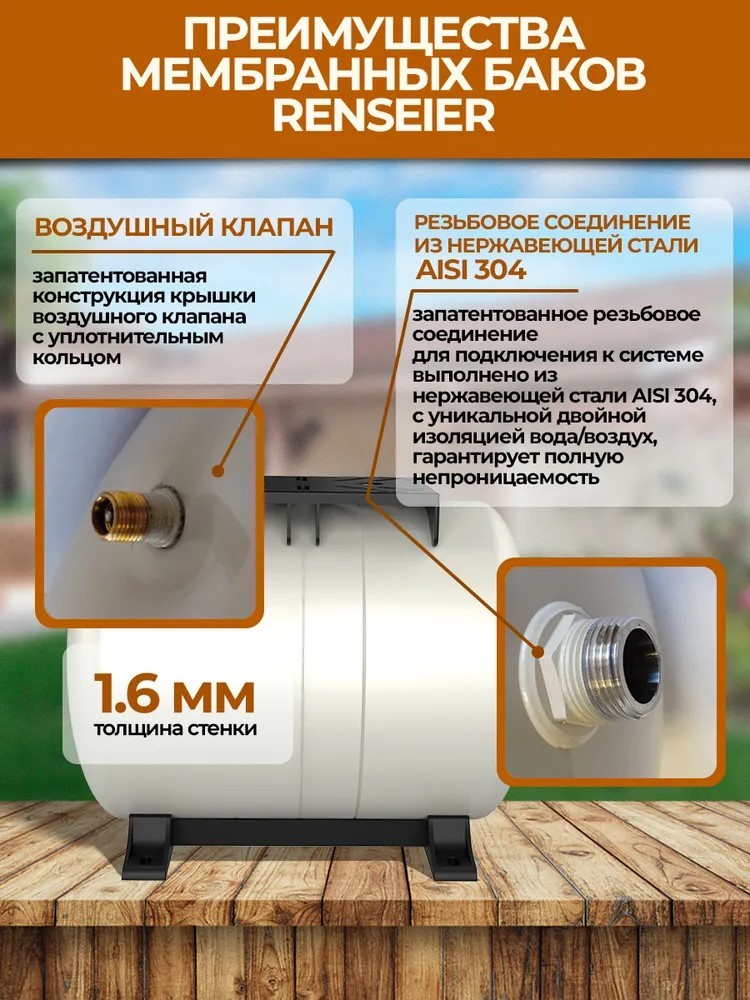 Renseier RAV-100LH гидроаккумулятор