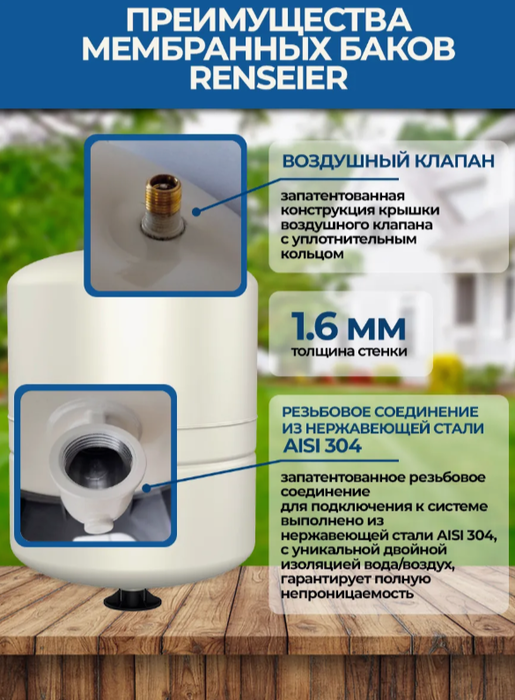 Renseier RAV-18LV гидроаккумулятор