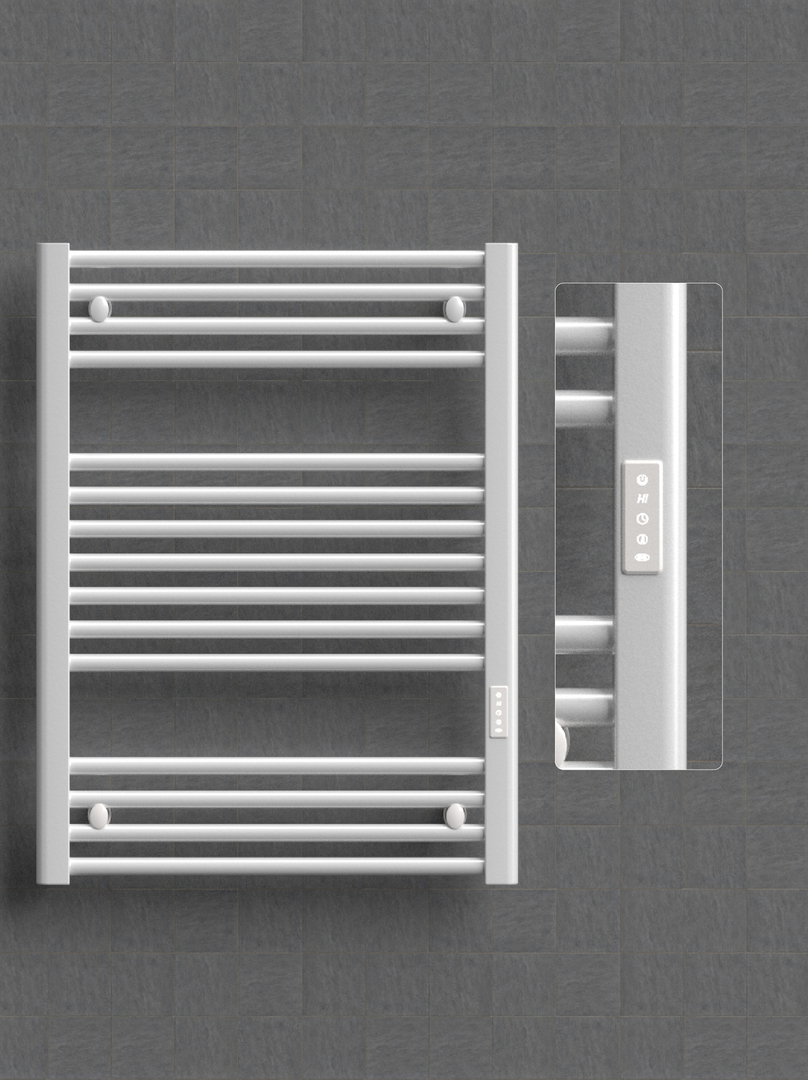 Rifar D-LINE 600x800, белый электрический полотенцесушитель лесенка