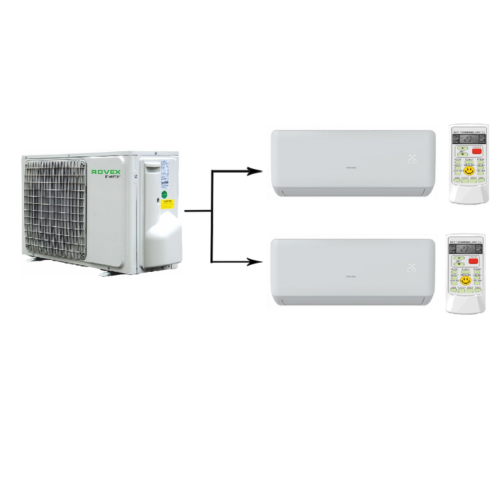 Rovex 2M18UIHA1/RS-M09IHA1*2 мульти сплит система на 2 комнаты