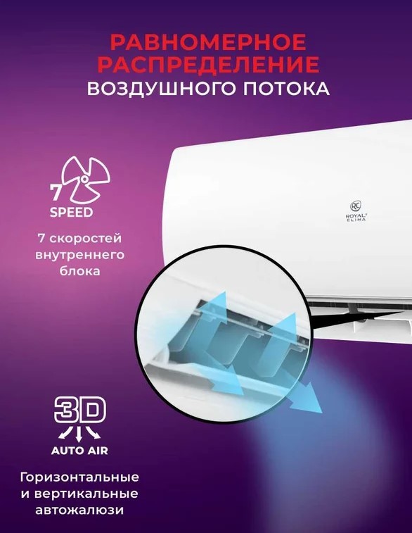 Royal Clima Pandora RC-PDC105HN/-40 Wi-Fi настенный кондиционер