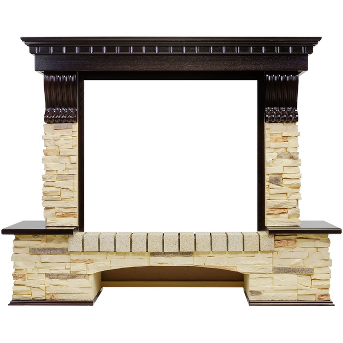Royal Flame Pierre Luxe сланец под очаг Jupiter Dioramic 28 LED FX (венге) классический портал для камина