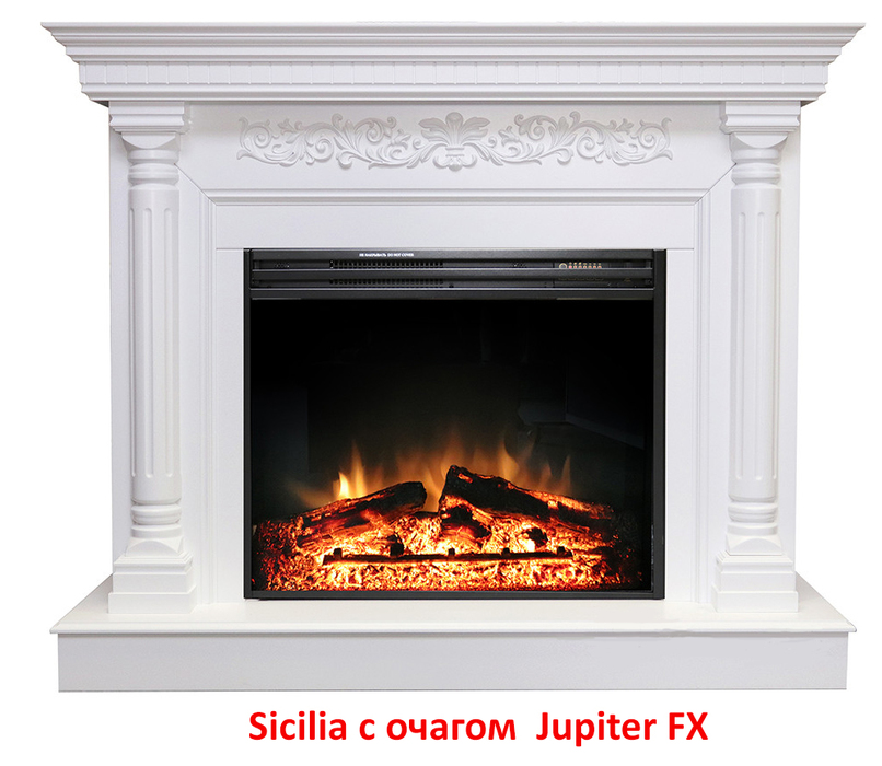 Royal Flame Sicilia под очаг Dioramic 28 LED FX / Jupiter FX широкий портал
