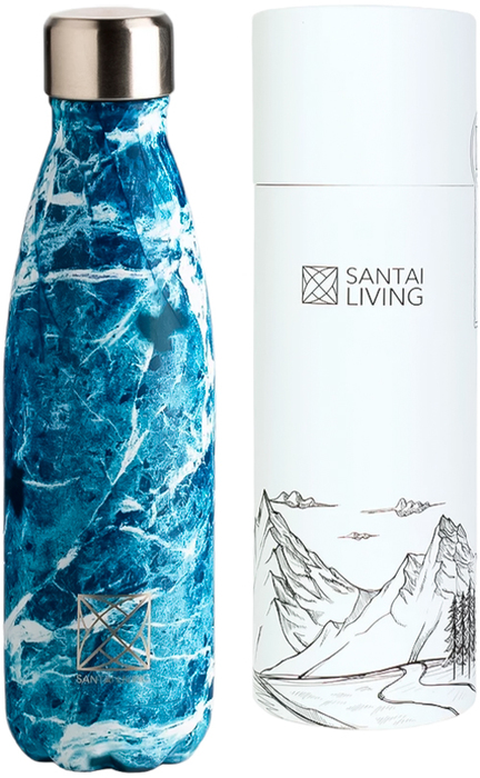 SANTAI LIVING Everyday / 500 мл / 25 см синий мрамор термос