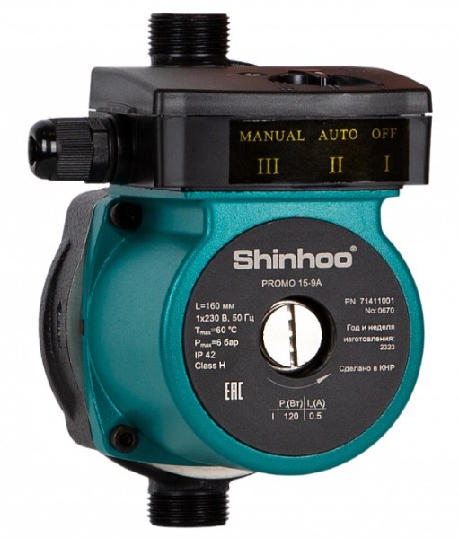 SHINHOO PROMO 15-9A циркуляционный насос
