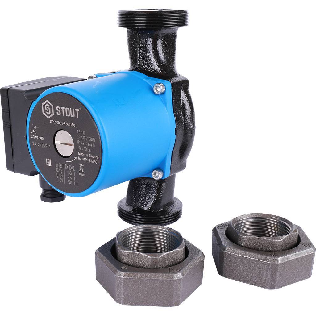 STOUT Насос циркуляционный 32/40-180 циркуляционный насос