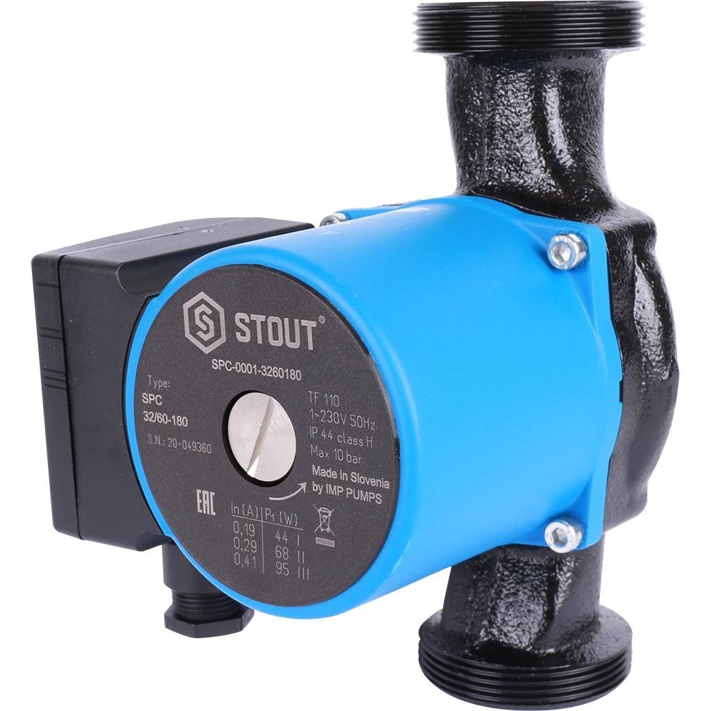 STOUT Насос циркуляционный 32/60-180 циркуляционный насос