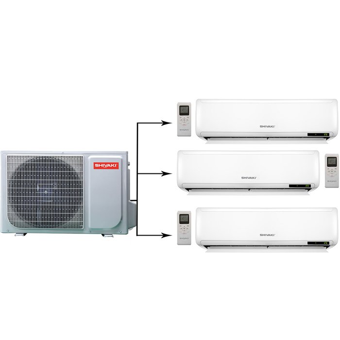 Shivaki SRH-PM246DC/SSH-PM096DC*3шт мульти сплит система