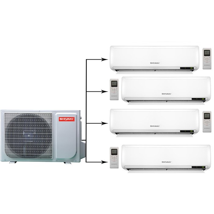 Shivaki SRH-PM366DC/SSH-PM096DC*4шт мульти сплит система