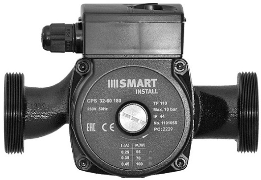 Smart Install CPS 32-60 180 1x230В, с гайками циркуляционный насос