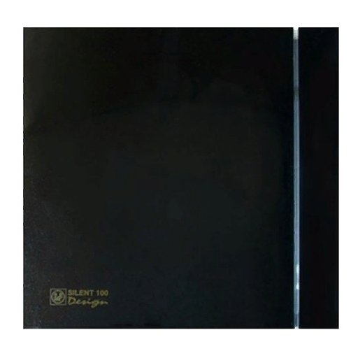 Soler & Palau SILENT-100CHZ BLACK DESIGN-4C вытяжка для ванной диаметр 100 мм