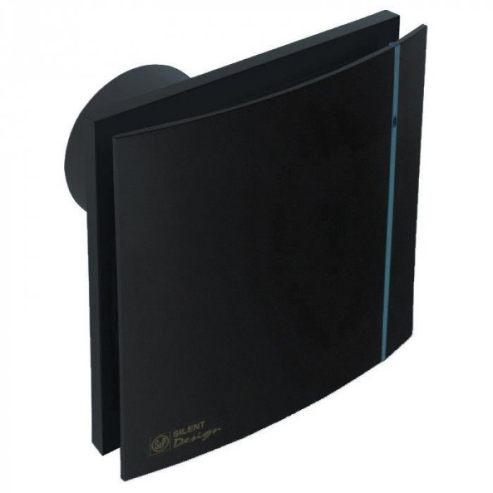 Soler & Palau SILENT-200 CZ BLACK DESIGN-4C тонкая вытяжка для ванной