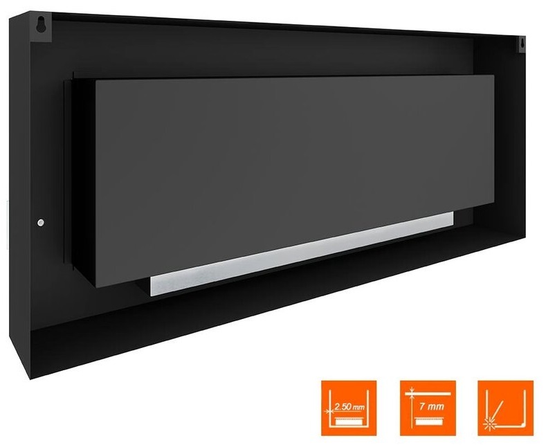 SteelHeat WALL GRAND 1500 черный напольный биокамин