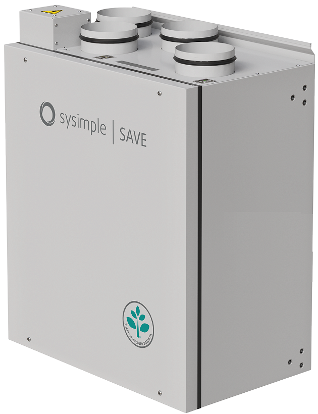 Sysimple SAVE VTR 325 R 1000W приточно-вытяжная установка