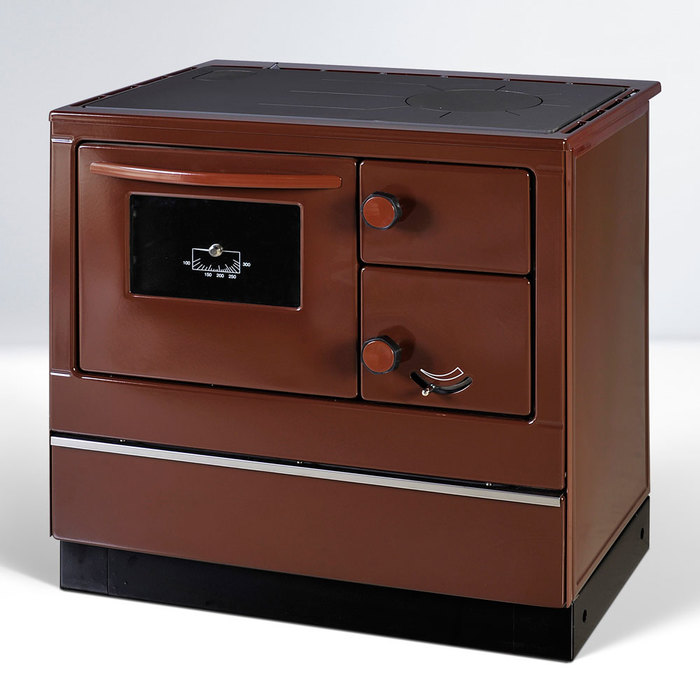 THORMA OKONOM 85/FIKO DELUXE, правая, коричневая дровяная печь