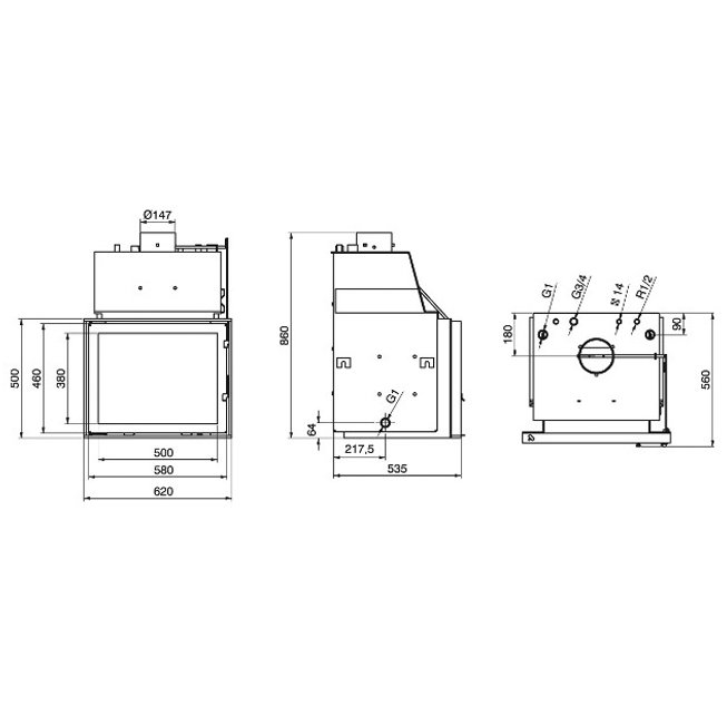 Technical PanAqua 20 kW дровяная топка