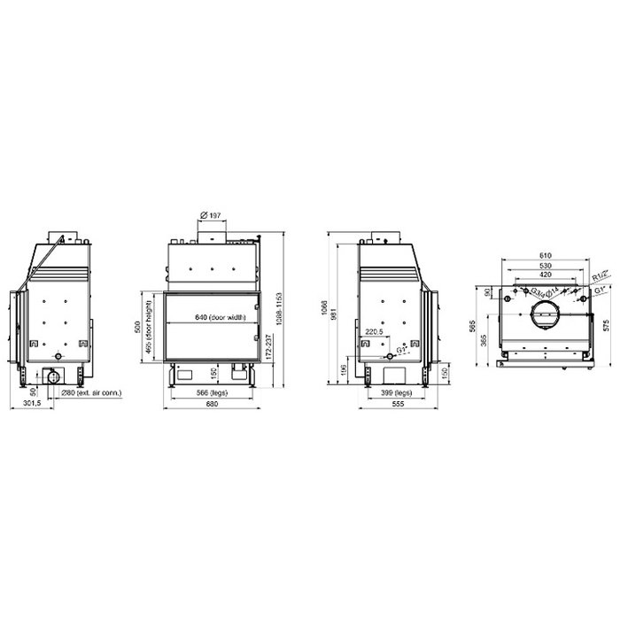 Technical PanAqua 68 EVO дровяная топка