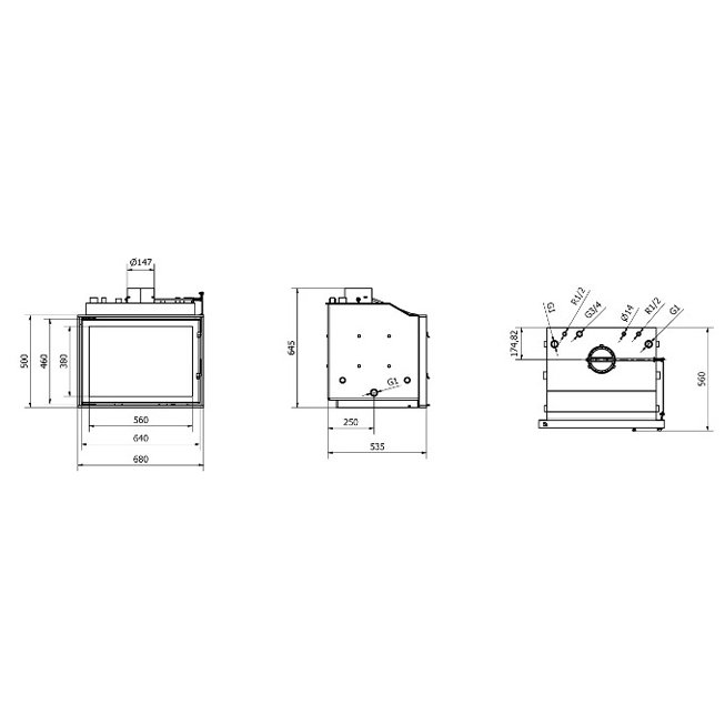 Technical PanAqua Mini дровяная топка