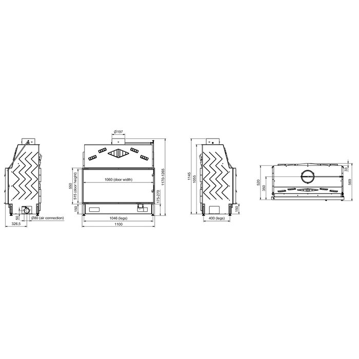 Technical PanTech 100 EVO LD дровяная топка