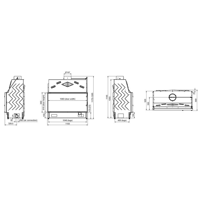 Technical PanTech 100 EVO U LD дровяная топка