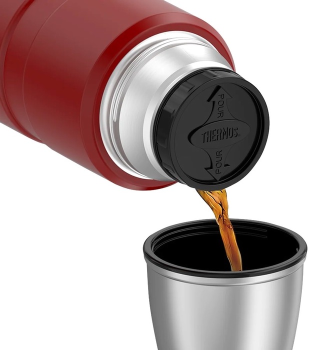 Thermos King SK2020 Rustic (2 литра), красный термос