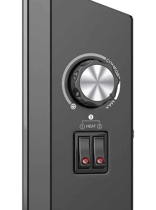 Timberk TEC.PF8N M 1000 IN стеклянный черный конвектор