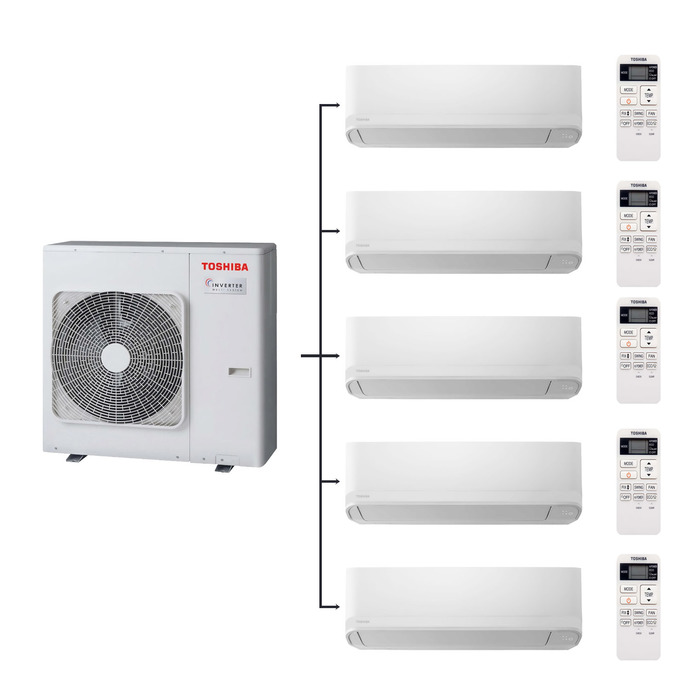 Toshiba RAS-5M34U2AVG-E/RAS-B07J2KVG-E*5шт внешний блок мульти сплит-системы