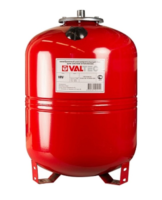VALTEC Бак расширительный для отопления 80л. КРАСНЫЙ (с ножками) расширительный бак