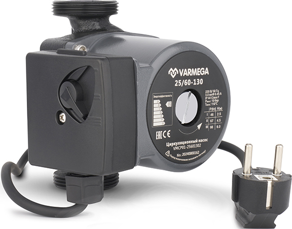 VARMEGA VMCP01 25/60-130 (без гаек) циркуляционный насос