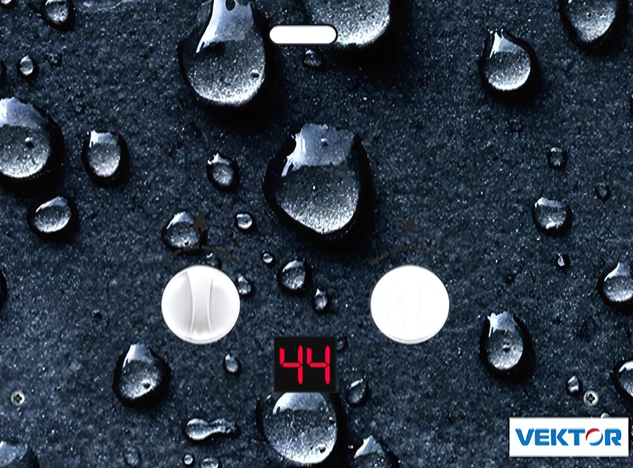 VEKTOR 10 G (черные капли) газовый проточный водонагреватель