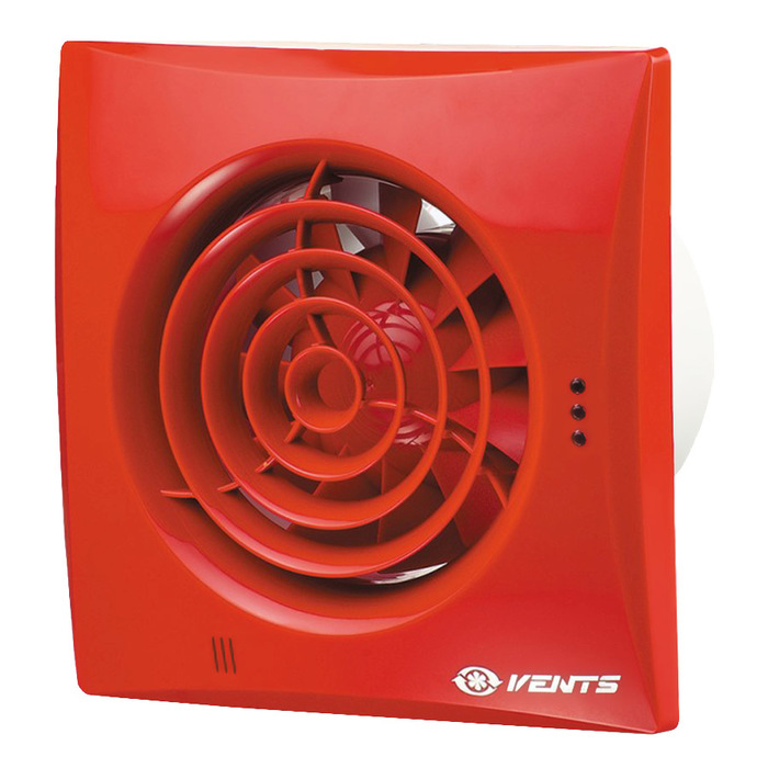 Vents 125 Quiet красный вытяжка для ванной диаметр 125 мм