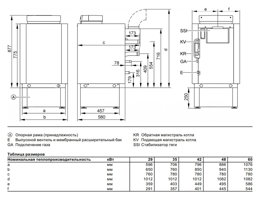 Viessmann Vitogas 100-F 60 кВт (GS1D874) напольный газовый котел