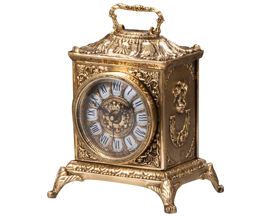 Virtus TABLE CLOCK LANTERNA LARGE BRONZE проекционные часы