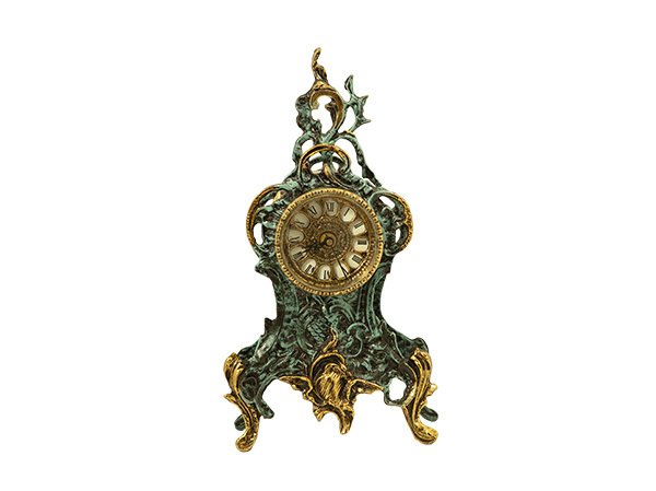 Virtus TABLE CLOCK RIBBON FLOWERS BLUE GLAZE проекционные часы