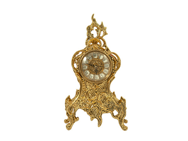 Virtus TABLE CLOCK RIBBON FLOWERS BRONZE проекционные часы
